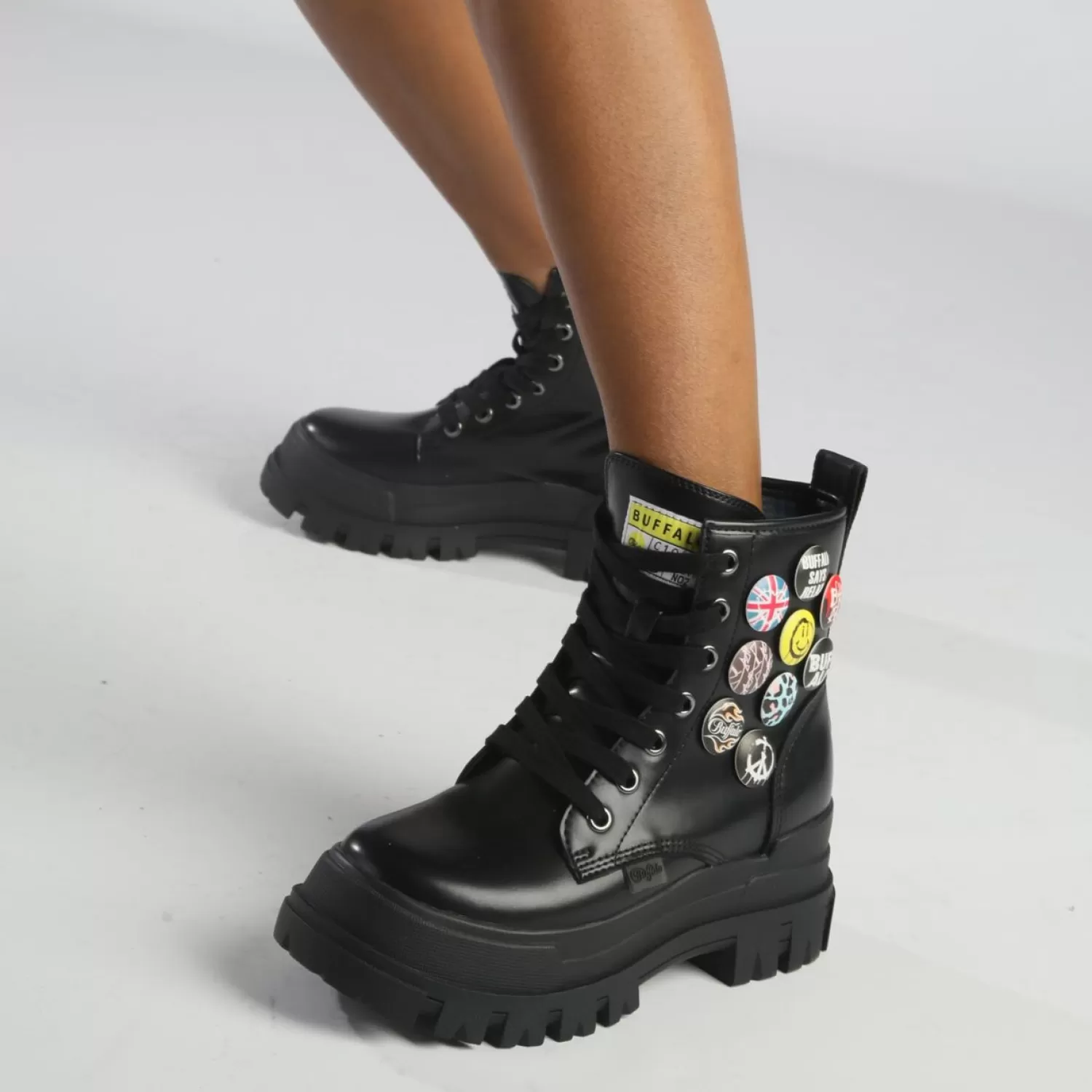 Store Aspha Rld Buttons Ankle Boot Vegan Women Ankle Boots