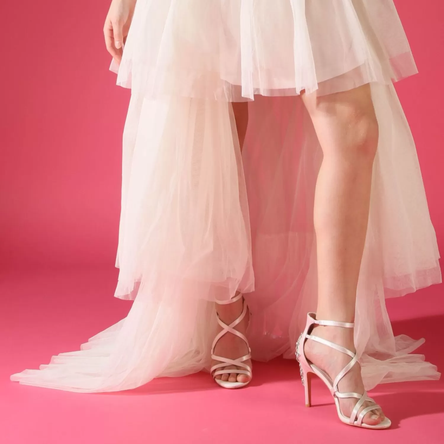 Sale Claudia Ankle-Strap Sandal Women Bridal Shoes