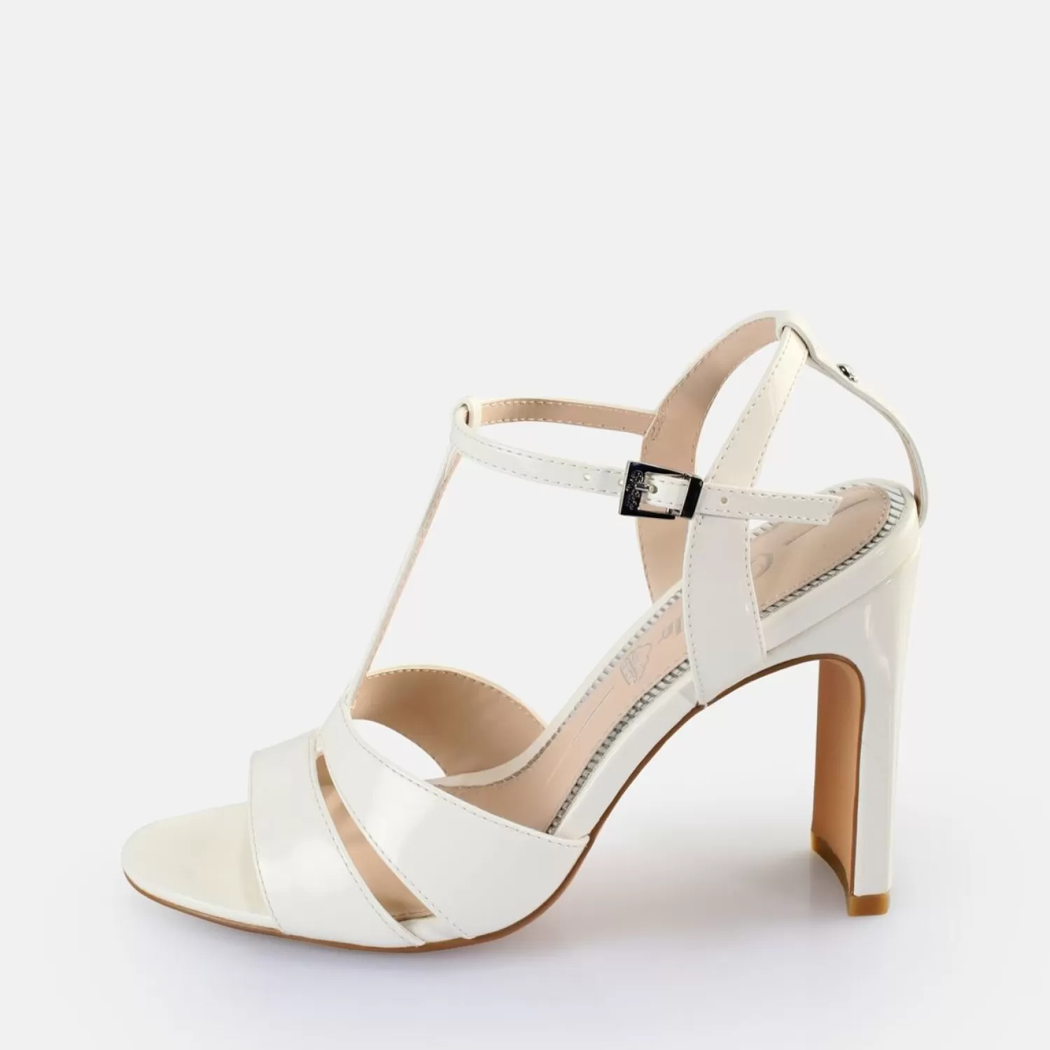 Cheap Jean Cage Heeled Sandals Vegan Women Occasion Shoes