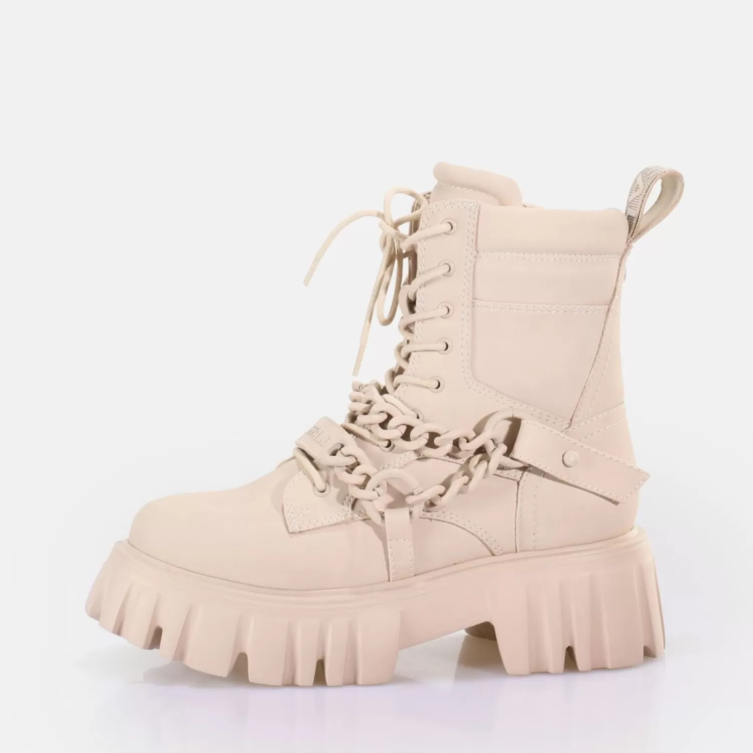 Cheap Lion Mid Chain Ankle Boot Vegan Women Ankle Boots