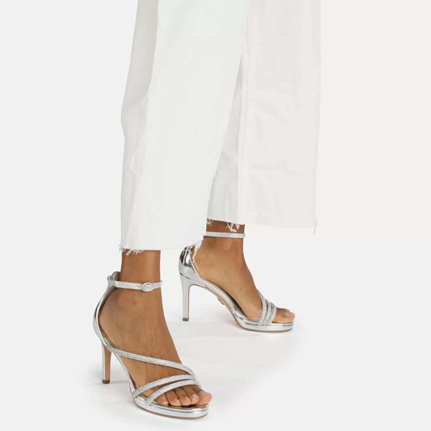 New Serena Shine Heeled Sandal Women Occasion Shoes