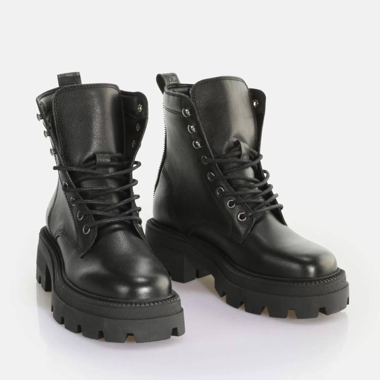 square_laceup_mid_ankle_boot_3.webp Cheap Square Laceup Mid Ankle Boot Women Ankle Boots