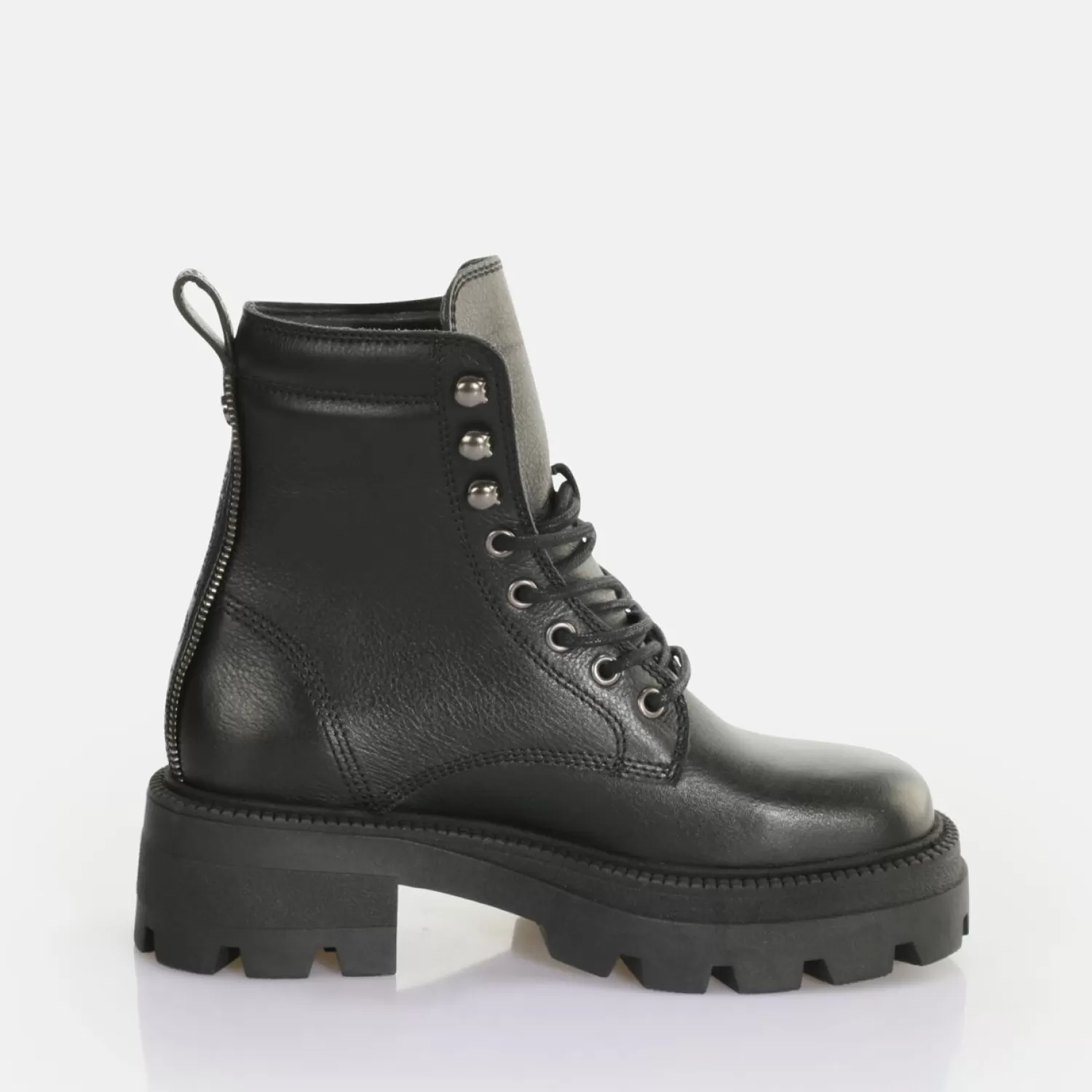 square_laceup_mid_ankle_boot_4.webp Cheap Square Laceup Mid Ankle Boot Women Ankle Boots